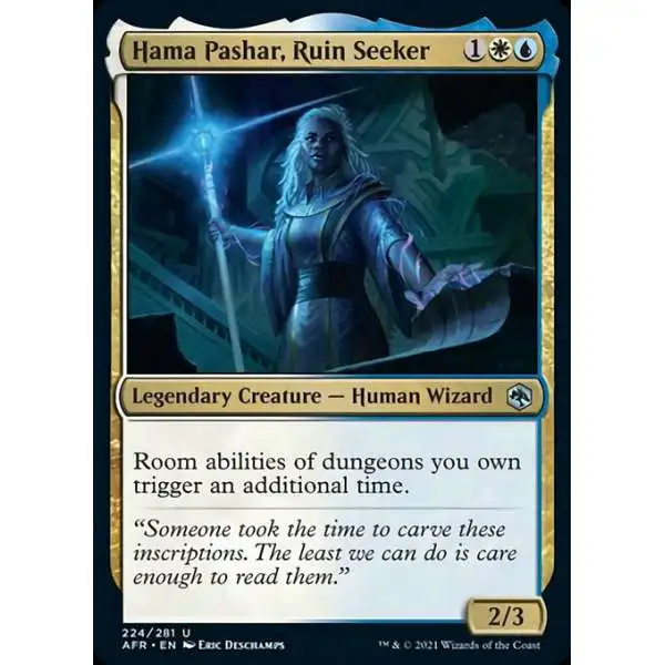MtG Trading Card Game Adventures in the Forgotten Realms Uncommon Hama Pashar, Ruin Seeker #224