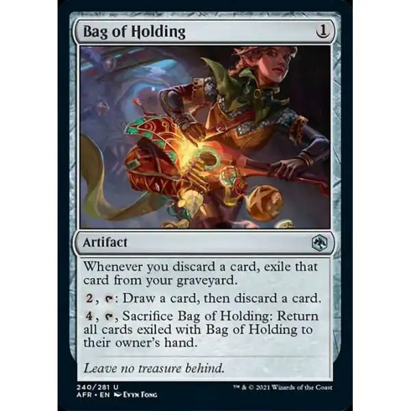 MtG Trading Card Game Adventures in the Forgotten Realms Uncommon Foil Bag of Holding #240