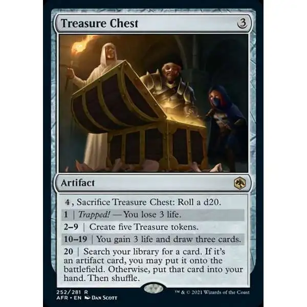 MtG Trading Card Game Adventures in the Forgotten Realms Rare Foil Treasure Chest #252