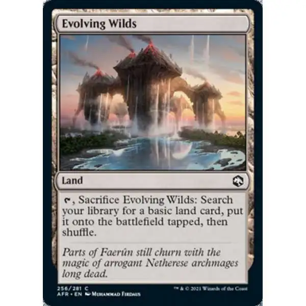 MtG Trading Card Game Adventures in the Forgotten Realms Common Foil Evolving Wilds #256