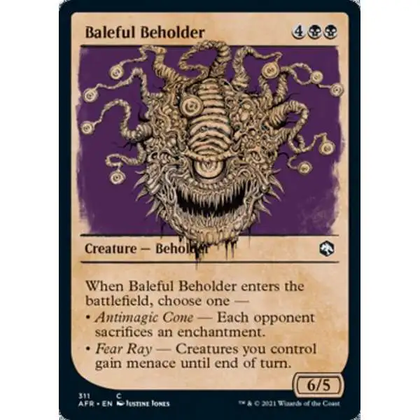 MtG Trading Card Game Adventures in the Forgotten Realms Common Baleful Beholder #311 [Showcase]