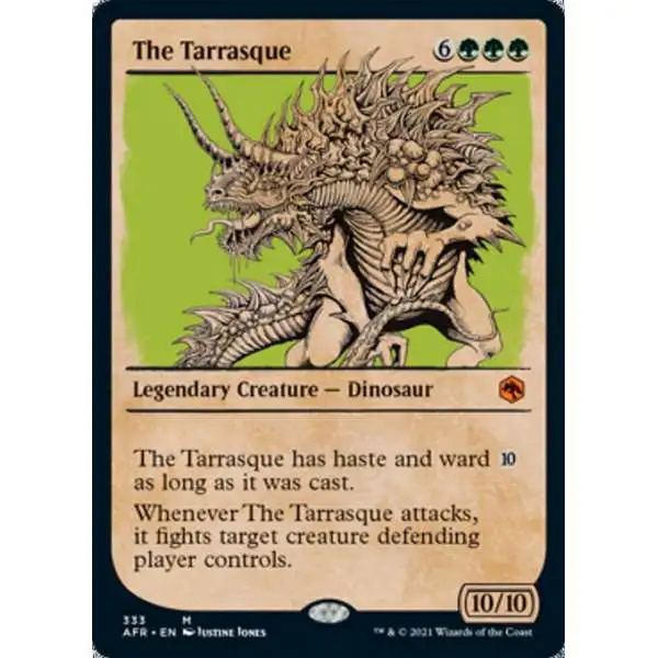 MtG Trading Card Game Adventures in the Forgotten Realms Mythic Rare The Tarrasque #333 [Showcase]