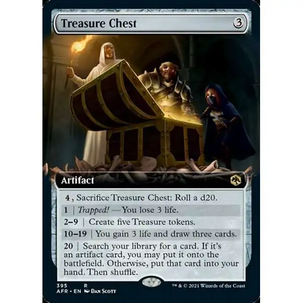 MtG Trading Card Game Adventures in the Forgotten Realms Rare Treasure Chest #395 [Extended Art FOIL]