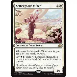 MtG Trading Card Game Aether Revolt Rare Aethergeode Miner #4