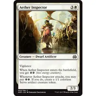 MtG Trading Card Game Aether Revolt Common Foil Aether Inspector #3