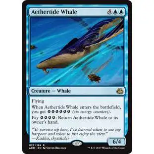 MtG Trading Card Game Aether Revolt Rare Aethertide Whale #27