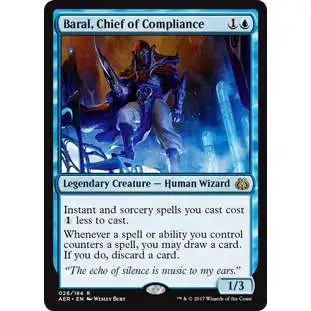 MtG Trading Card Game Aether Revolt Rare Baral, Chief of Compliance #28
