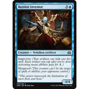 MtG Trading Card Game Aether Revolt Common Bastion Inventor #30