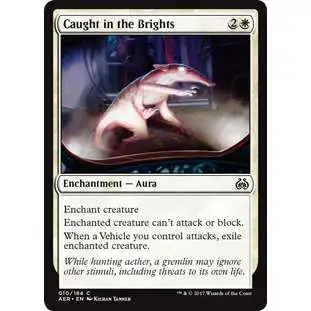 MtG Trading Card Game Aether Revolt Common Foil Caught in the Brights #10