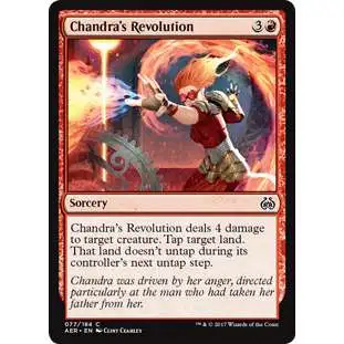 MtG Trading Card Game Aether Revolt Common Chandra's Revolution #77