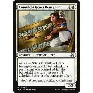 MtG Trading Card Game Aether Revolt Common Countless Gears Renegade #13