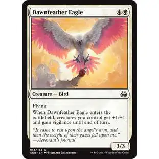MtG Trading Card Game Aether Revolt Common Foil Dawnfeather Eagle #14
