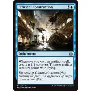 MtG Trading Card Game Aether Revolt Uncommon Efficient Construction #33