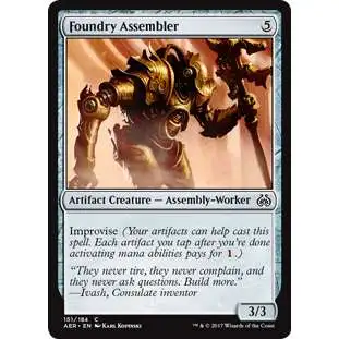 MtG Trading Card Game Aether Revolt Common Foundry Assembler #151