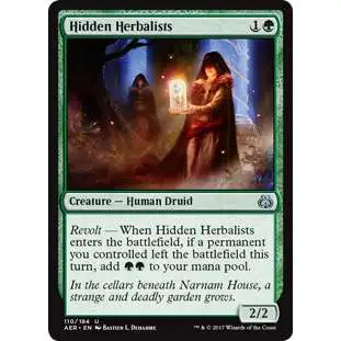 MtG Trading Card Game Aether Revolt Uncommon Foil Hidden Herbalists #110