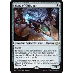 MtG Trading Card Game Aether Revolt Rare Hope of Ghirapur #154