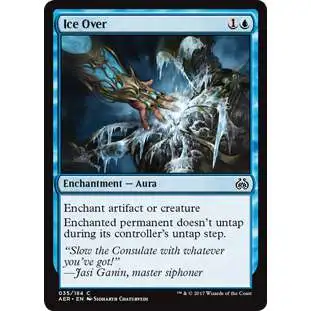 MtG Trading Card Game Aether Revolt Common Foil Ice Over #35