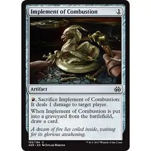 MtG Trading Card Game Aether Revolt Common Implement of Combustion #155