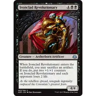 MtG Trading Card Game Aether Revolt Uncommon Foil Ironclad Revolutionary #65