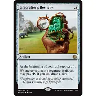 MtG Trading Card Game Aether Revolt Rare Lifecrafter's Bestiary #162