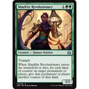 MtG Trading Card Game Aether Revolt Uncommon Maulfist Revolutionary #115