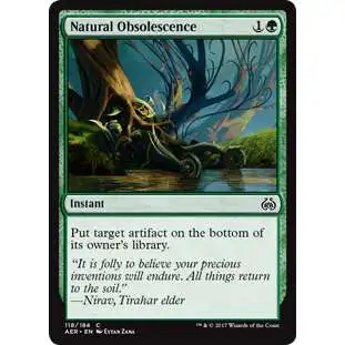 MtG Trading Card Game Aether Revolt Common Natural Obsolescence #118