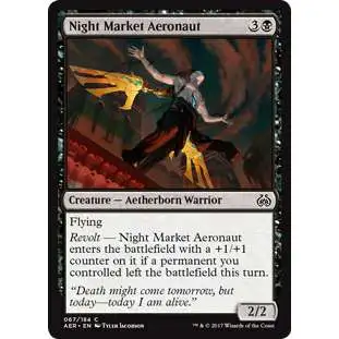 MtG Trading Card Game Aether Revolt Common Foil Night Market Aeronaut #67