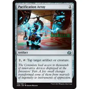 MtG Trading Card Game Aether Revolt Uncommon Foil Pacification Array #168
