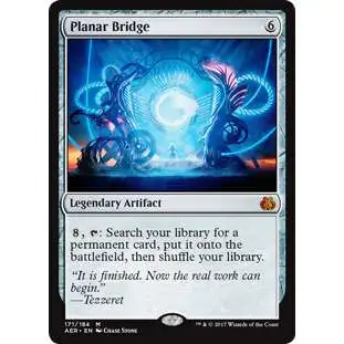 MtG Trading Card Game Aether Revolt Mythic Rare Planar Bridge #171