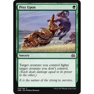 MtG Trading Card Game Aether Revolt Common Foil Prey Upon #120