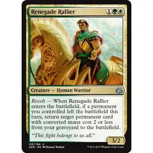 MtG Trading Card Game Aether Revolt Uncommon Renegade Rallier #133