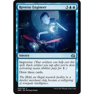 MtG Trading Card Game Aether Revolt Uncommon Reverse Engineer #42
