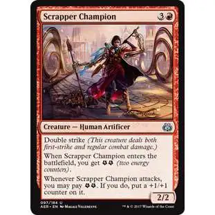 MtG Trading Card Game Aether Revolt Uncommon Scrapper Champion #97