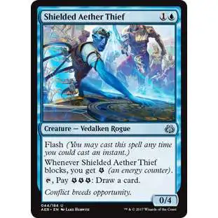 MtG Trading Card Game Aether Revolt Uncommon Shielded Aether Thief #44