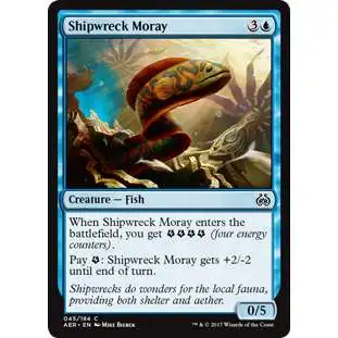 MtG Trading Card Game Aether Revolt Common Foil Shipwreck Moray #45