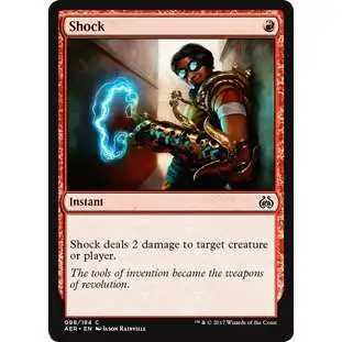 MtG Trading Card Game Aether Revolt Common Shock #98