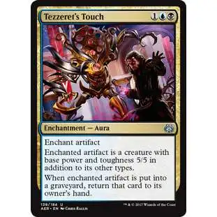 MtG Trading Card Game Aether Revolt Uncommon Tezzeret's Touch #138
