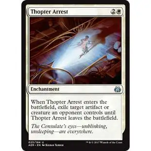 MtG Trading Card Game Aether Revolt Uncommon Thopter Arrest #25