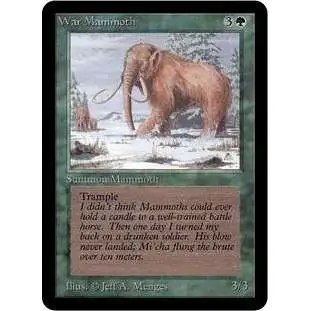 MtG Alpha Common War Mammoth [Moderately Played]