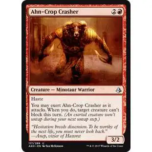 MtG Trading Card Game Amonkhet Uncommon Foil Ahn-Crop Crasher #117