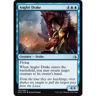 MtG Trading Card Game Amonkhet Uncommon Angler Drake #41