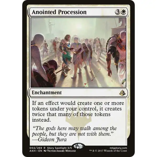 MtG Trading Card Game Amonkhet Rare Anointed Procession #2 [Lightly Played]