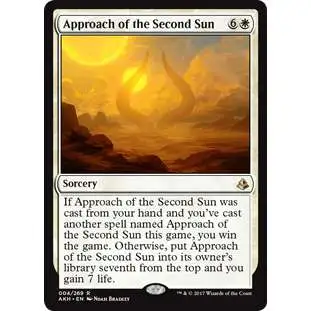 MtG Trading Card Game Amonkhet Rare Foil Approach of the Second Sun #4