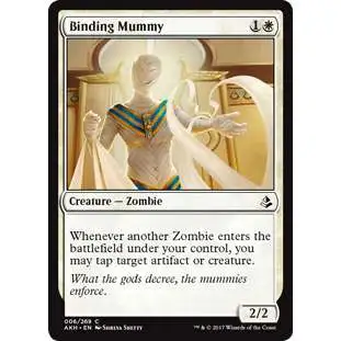 MtG Trading Card Game Amonkhet Common Binding Mummy #6