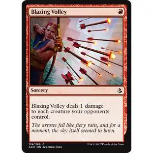 MtG Trading Card Game Amonkhet Common Blazing Volley #119