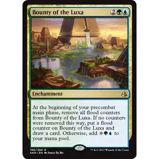 MtG Trading Card Game Amonkhet Rare Foil Bounty of the Luxa #196