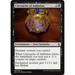 MtG Trading Card Game Amonkhet Common Cartouche of Ambition #83