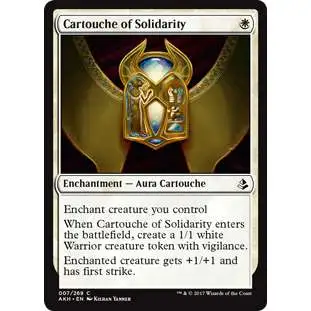 MtG Trading Card Game Amonkhet Common Cartouche of Solidarity #7