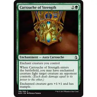 MtG Trading Card Game Amonkhet Common Cartouche of Strength #158