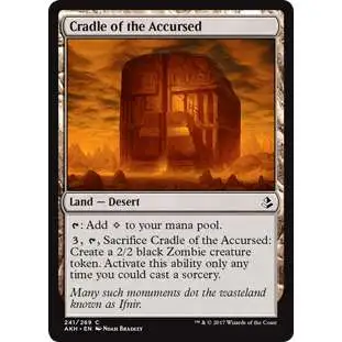 MtG Trading Card Game Amonkhet Common Cradle of the Accursed #241